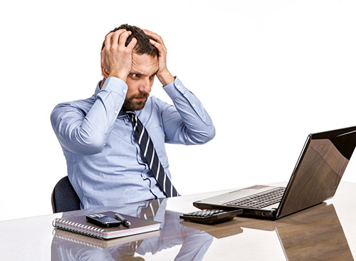 Frustrated project manager