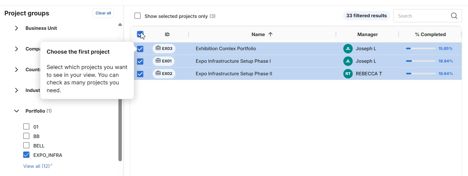 control accounts for capital projects