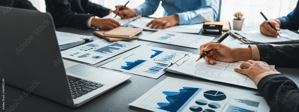 Young businesswoman using a laptop while working in her home office