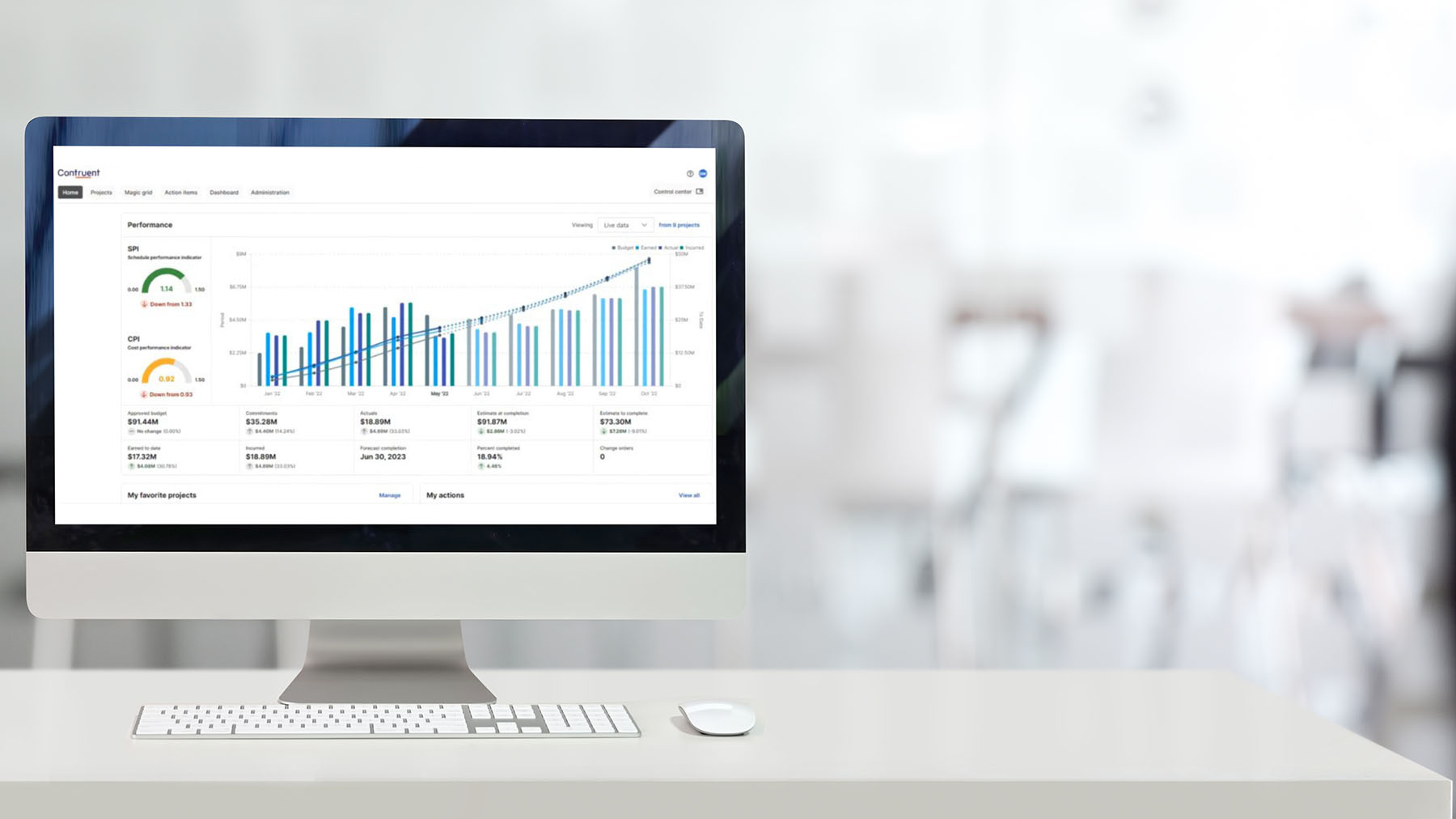 Project professional working on contracts for new mega project