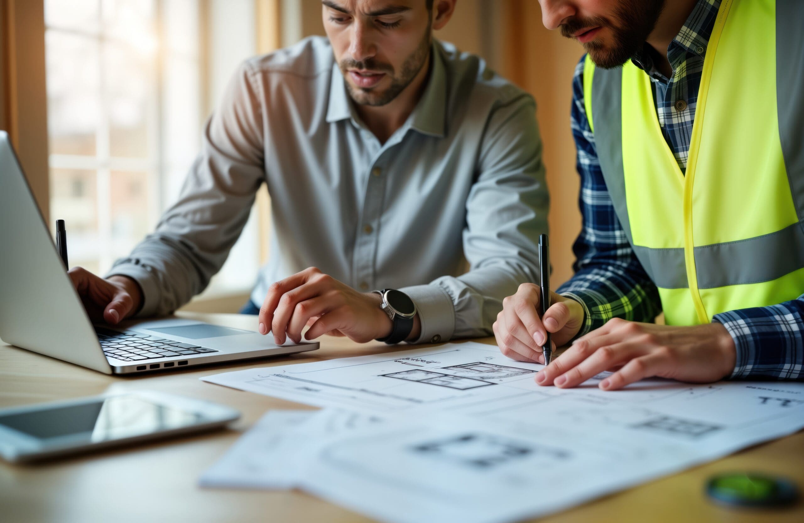 Project professional working on contracts for new mega project